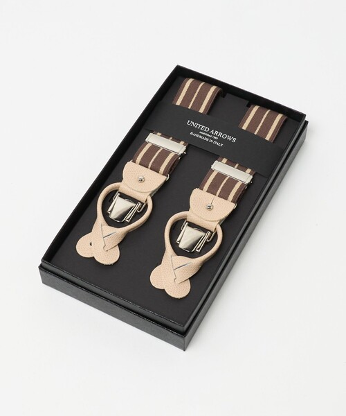 UNITED ARROWS(ユナイテッドアローズ)の「ストライプ サスペンダー(サスペンダー・メンズ・ブラウン系/ベージュ・FREE)」の7枚目の写真