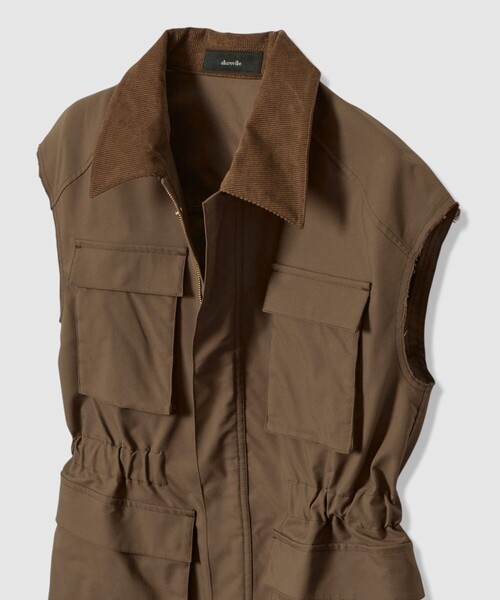 セール】コットンダブルクロスサファリジレ（ブルゾン）｜allureville