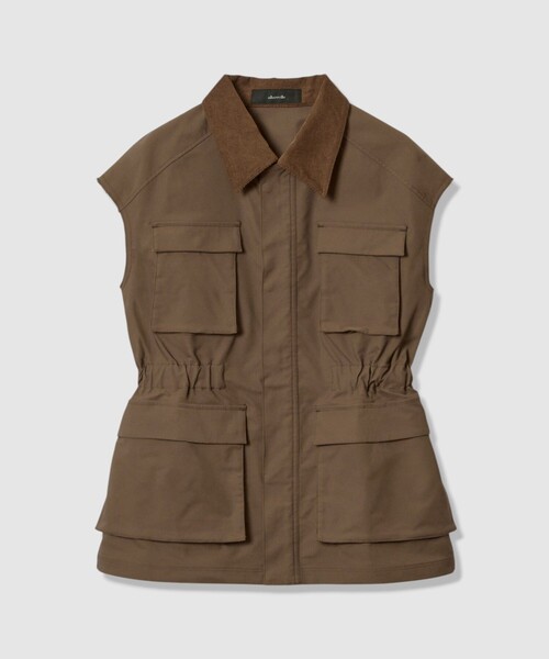 セール】コットンダブルクロスサファリジレ（ブルゾン）｜allureville