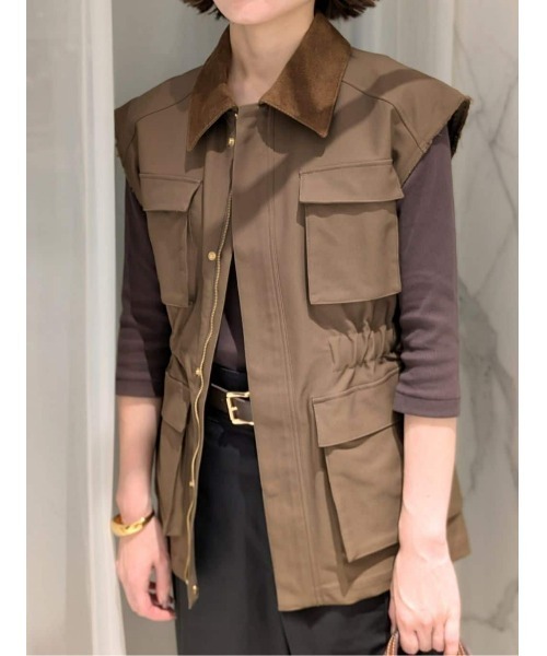 セール】コットンダブルクロスサファリジレ（ブルゾン）｜allureville