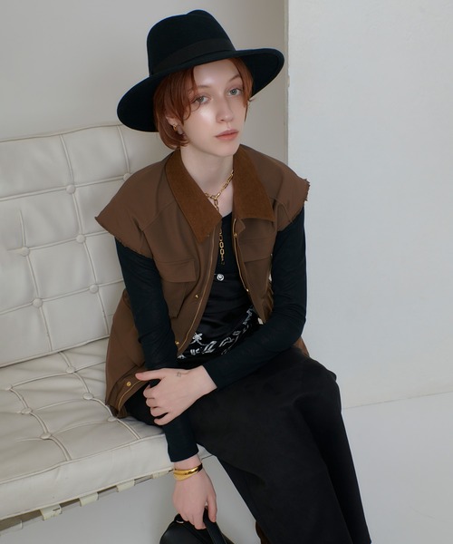 セール】コットンダブルクロスサファリジレ（ブルゾン）｜allureville