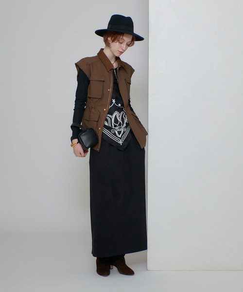 セール】コットンダブルクロスサファリジレ（ブルゾン）｜allureville