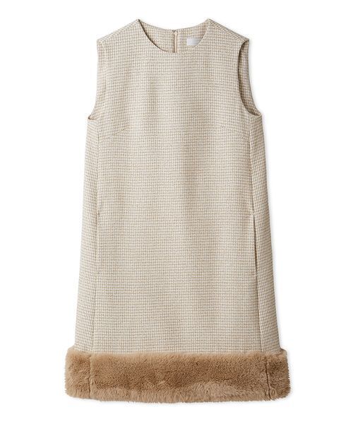 CELFORD（セルフォード）の「裾ファーミニワンピース（ワンピース・レディース・グレー/ブラック/チェック・38/36）」の19枚目の写真