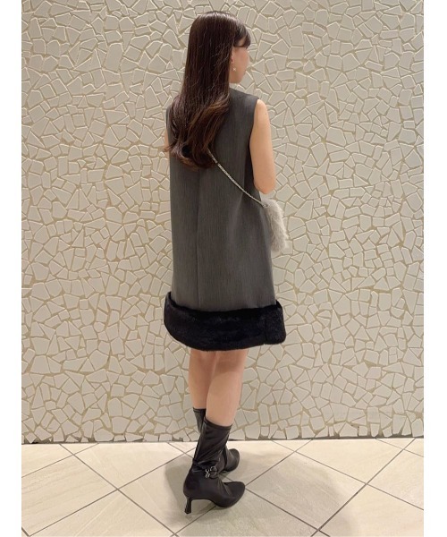 裾ファーミニワンピース（ワンピース）｜CELFORD（セルフォード