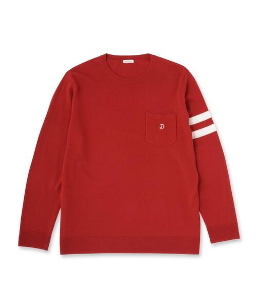 DRESSTERIOR(ドレステリア)の「ウォッシャブルファインメリノ クルーネックニット(ニット/セーター・メンズ・ブラック/ダークグレー/レッド系1・91/90/92/94)」の16枚目の写真