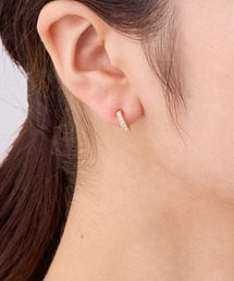 ◆金属アレルギー対応◆◆made in japan◆【高品質ポスト】ビジューライン ジルコニアセラミックポストピアス
