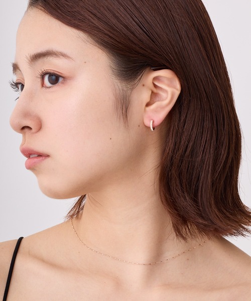 CALIN STANDARD(カリンスタンダード)の「◆金属アレルギー対応◆◆made in japan◆【高品質ポスト】ビジューライン ジルコニアセラミックポストピアス(ピアス(両耳用)・レディース・ゴールド/ピンクゴールド/シルバー・FREE)」の7枚目の写真