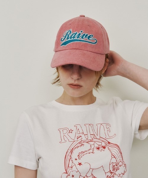 RAIVE ♥ Pigment Wave Logo Ball cap /追跡付 RAIVE ♥ Pigment Wave Logo Ball cap /追跡付 (RAIVE/キャップ