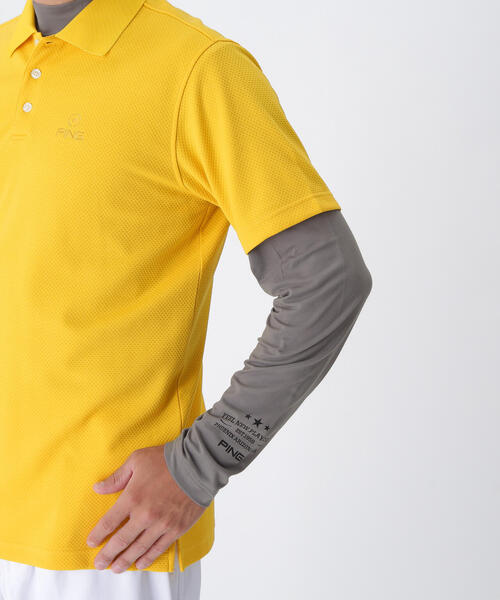 PING(ピン)の「【PING APPAREL】鬼カノコレイヤードツインセット <NATIVE> (MENS)(ポロシャツ・メンズ・ホワイト/イエロー/ネイビー/グレー・LL1/L/LL/S/M)」の5枚目の写真