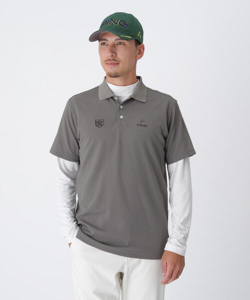 PING(ピン)の「【PING APPAREL】鬼カノコレイヤードツインセット <NATIVE> (MENS)(ポロシャツ・メンズ・ホワイト/イエロー/ネイビー/グレー・LL1/L/LL/S/M)」の1枚目の写真