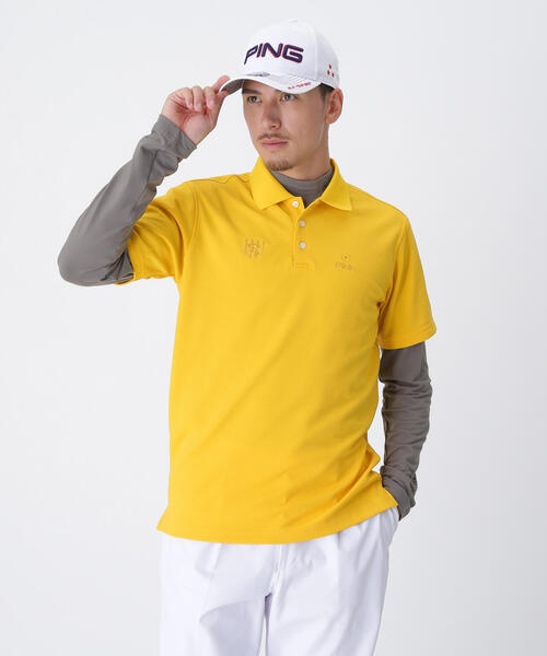 PING(ピン)の「【PING APPAREL】鬼カノコレイヤードツインセット <NATIVE> (MENS)(ポロシャツ・メンズ・ホワイト/イエロー/ネイビー/グレー・LL1/L/LL/S/M)」の4枚目の写真