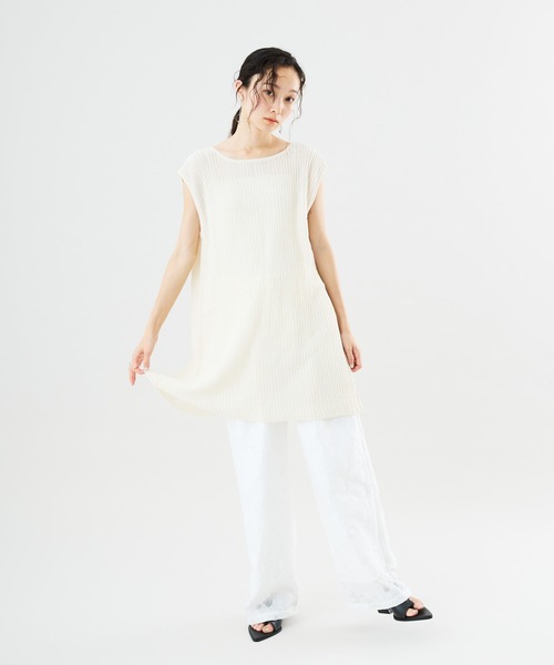 Muscat(マスカット)の「【セットアップ可】ボタニカル シアージャカードパンツ(その他パンツ・レディース・ブラック/ホワイト/ライトグレー・F)」の10枚目の写真