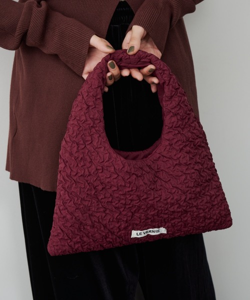 LE VERNIS(ル・ベルニ)の「LE VERNIS(ル・ベルニ)Sub mini bag(ハンドバッグ・レディース・ネイビー/ボルドー/ブラック/ライトベージュ・FREE)」の4枚目の写真