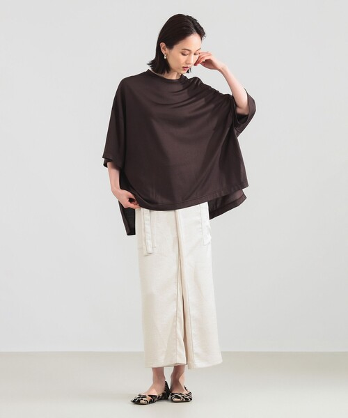 COGTHEBIGSMOKE(コグザビッグスモーク)の「COG THE BIGSMOKE / MINA ラップスカート(スカート・レディース・ブラック/ナチュラル・ONE SIZE)」の3枚目の写真