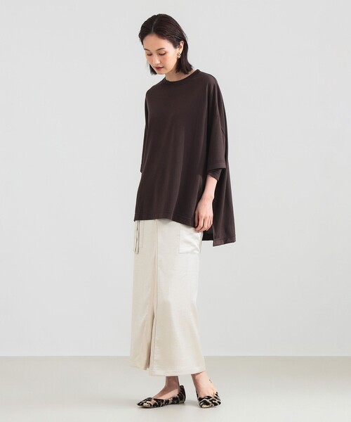 COGTHEBIGSMOKE(コグザビッグスモーク)の「COG THE BIGSMOKE / MINA ラップスカート(スカート・レディース・ブラック/ナチュラル・ONE SIZE)」の5枚目の写真