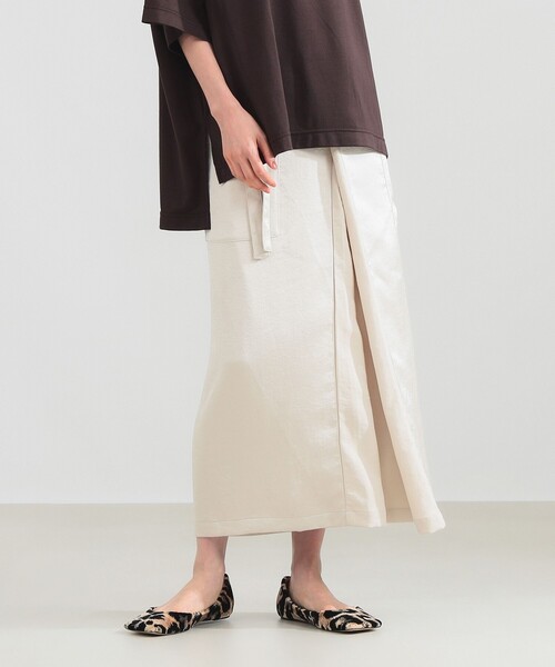 COGTHEBIGSMOKE(コグザビッグスモーク)の「COG THE BIGSMOKE / MINA ラップスカート(スカート・レディース・ブラック/ナチュラル・ONE SIZE)」の6枚目の写真