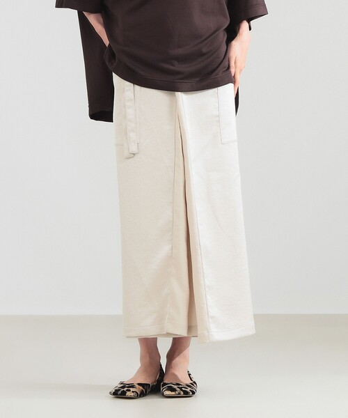 COGTHEBIGSMOKE(コグザビッグスモーク)の「COG THE BIGSMOKE / MINA ラップスカート(スカート・レディース・ブラック/ナチュラル・ONE SIZE)」の7枚目の写真