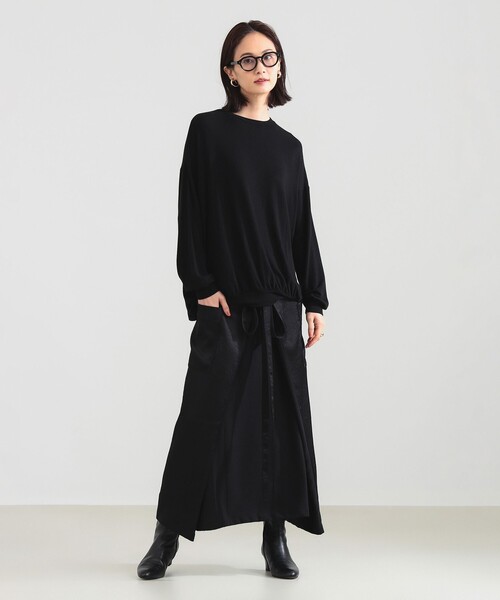 COGTHEBIGSMOKE(コグザビッグスモーク)の「COG THE BIGSMOKE / MINA ラップスカート(スカート・レディース・ブラック/ナチュラル・ONE SIZE)」の11枚目の写真