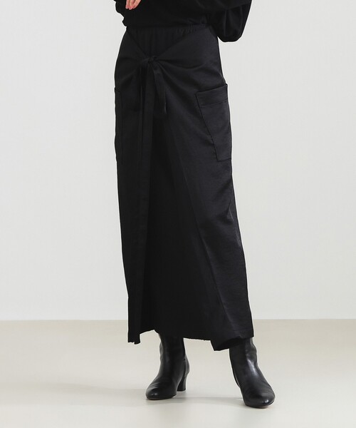 COGTHEBIGSMOKE(コグザビッグスモーク)の「COG THE BIGSMOKE / MINA ラップスカート(スカート・レディース・ブラック/ナチュラル・ONE SIZE)」の14枚目の写真