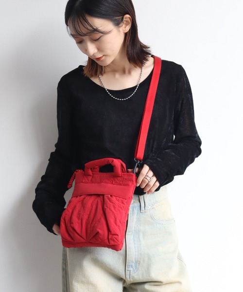 WILD THINGS(ワイルドシングス)の「【WILD THINGS/ワイルドシングス】ひょうたんキルト ミニヘルメットバッグ/ショルダー(ショルダーバッグ・メンズ・レッド/オフホワイト/ブラック/オリーブ・FREE)」の20枚目の写真