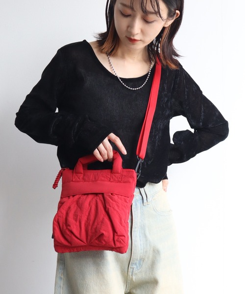 WILD THINGS(ワイルドシングス)の「【WILD THINGS/ワイルドシングス】ひょうたんキルト ミニヘルメットバッグ/ショルダー(ショルダーバッグ・メンズ・レッド/オフホワイト/ブラック/オリーブ・FREE)」の21枚目の写真