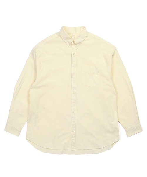 The DUFFER of ST.GEORGE(ザダファーオブセントジョージ)の「ECO FRIENDRY DYEING OVER SIZE OXFORD SHIRT:エコフレンドリーダイ オーバーサイズ オックスシャツ(シャツ/ブラウス・メンズ・ライトブルー/ライトイエロー/ホワイト・X-LARGE/LARGE/MEDIUM)」の11枚目の写真