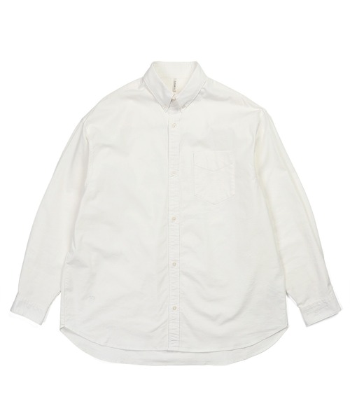 The DUFFER of ST.GEORGE(ザダファーオブセントジョージ)の「ECO FRIENDRY DYEING OVER SIZE OXFORD SHIRT:エコフレンドリーダイ オーバーサイズ オックスシャツ(シャツ/ブラウス・メンズ・ライトブルー/ライトイエロー/ホワイト・X-LARGE/LARGE/MEDIUM)」の9枚目の写真