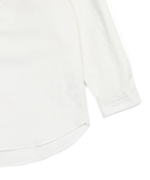 The DUFFER of ST.GEORGE(ザダファーオブセントジョージ)の「ECO FRIENDRY DYEING OVER SIZE OXFORD SHIRT:エコフレンドリーダイ オーバーサイズ オックスシャツ(シャツ/ブラウス・メンズ・ライトブルー/ライトイエロー/ホワイト・X-LARGE/LARGE/MEDIUM)」の13枚目の写真