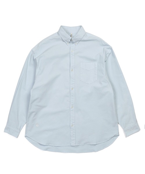 The DUFFER of ST.GEORGE(ザダファーオブセントジョージ)の「ECO FRIENDRY DYEING OVER SIZE OXFORD SHIRT:エコフレンドリーダイ オーバーサイズ オックスシャツ(シャツ/ブラウス・メンズ・ライトブルー/ライトイエロー/ホワイト・X-LARGE/LARGE/MEDIUM)」の10枚目の写真
