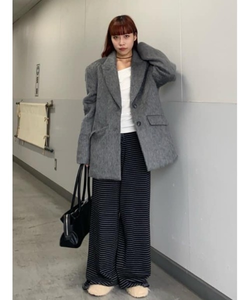 セール】THROW SHAGGY TAILOR JK シャギー テーラージャケット 秋服 冬