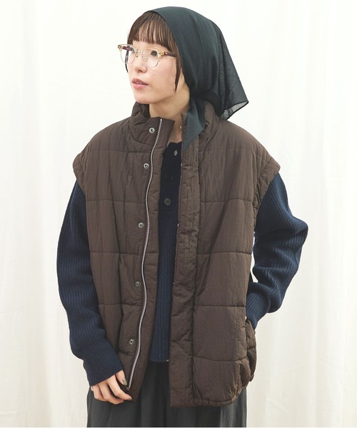fig Ｌondon（フィグロンドン）の「puff 2way coat（その他アウター・レディース・グリーン/ダークブラウン/ベージュ・FREE）」の22枚目の写真