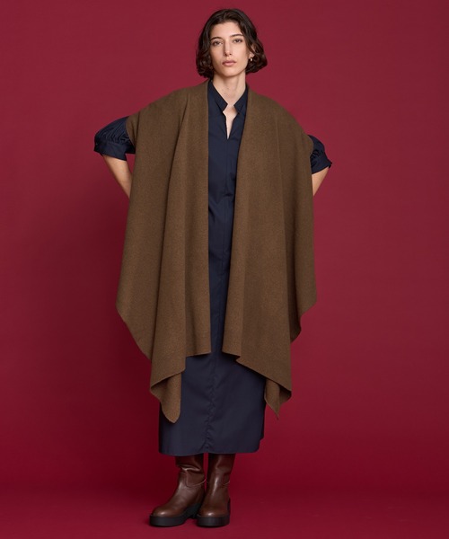 HOUSE OF LOTUS(ハウスオブロータス)の「ウールストールジレ(ニット/セーター・レディース・ブラウン/ブラック/グレー系その他・M)」の3枚目の写真