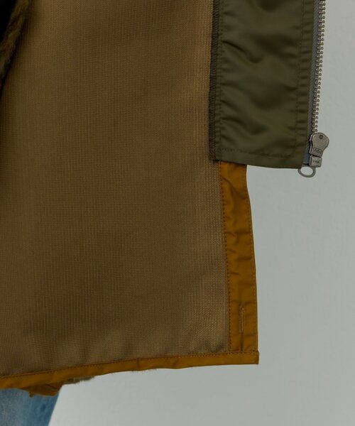 etsinta（エシンタ）の「【etsinta/エシンタ】ファー切替ジャケット（ブルゾン・レディース・カーキ/ブラック/グレー系その他/ブラウン・ONE SIZE）」の14枚目の写真