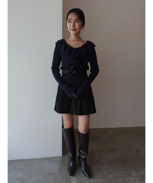 LAGUNAMOON(ラグナムーン)の「バイカラーベルトセットショートパンツ(その他パンツ・レディース・モカ/ブラック・SMALL/MEDIUM)」の7枚目の写真