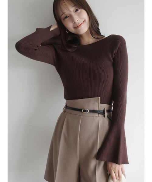 LAGUNAMOON(ラグナムーン)の「バイカラーベルトセットショートパンツ(その他パンツ・レディース・モカ/ブラック・SMALL/MEDIUM)」の15枚目の写真