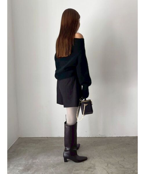 LAGUNAMOON（ラグナムーン）の「バイカラーベルトセットショートパンツ（その他パンツ・レディース・モカ/ブラック・SMALL/MEDIUM）」の7枚目の写真