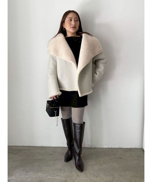 LAGUNAMOON（ラグナムーン）の「バイカラーベルトセットショートパンツ（その他パンツ・レディース・モカ/ブラック・SMALL/MEDIUM）」の9枚目の写真