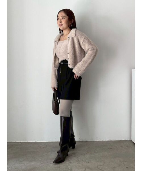 LAGUNAMOON（ラグナムーン）の「バイカラーベルトセットショートパンツ（その他パンツ・レディース・モカ/ブラック・SMALL/MEDIUM）」の11枚目の写真