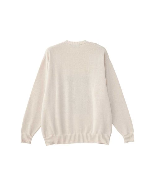 HYSTERIC GLAMOUR（ヒステリックグラマー）の「HYSTERIC TEDDY FLYING Vジャカード セーター（ニット/セーター・メンズ・ブラック/ホワイト・LARGE/MEDIUM/SMALL/X-LARGE）」の3枚目の写真