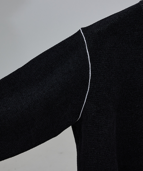 ABAHOUSE GRAY（アバハウスグレイ）の「ダブルフェイス モールカノコ プルオーバー ライン切替えニット（ニット/セーター・メンズ・ボルドー/ブラック/ライトベージュ/グレー/オフホワイト・46/48）」の17枚目の写真