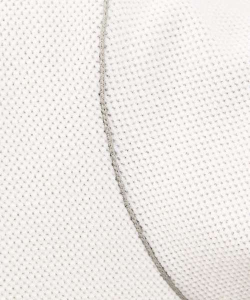 ABAHOUSE GRAY（アバハウスグレイ）の「ダブルフェイス モールカノコ プルオーバー ライン切替えニット（ニット/セーター・メンズ・ボルドー/ブラック/ライトベージュ/グレー/オフホワイト・46/48）」の6枚目の写真