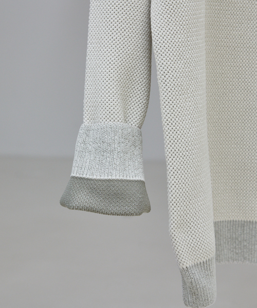 ABAHOUSE GRAY（アバハウスグレイ）の「ダブルフェイス モールカノコ プルオーバー ライン切替えニット（ニット/セーター・メンズ・ボルドー/ブラック/ライトベージュ/グレー/オフホワイト・46/48）」の20枚目の写真