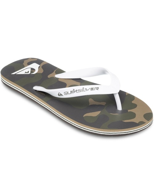 Quiksilver(クイックシルバー)の「MOLOKAI ART 25/クイックシルバー総柄ビーサン(ビーチサンダル)(サンダル・メンズ・ブラック/ベージュ/オフホワイト/ブルー・28cm/27cm/26cm/25cm)」の4枚目の写真