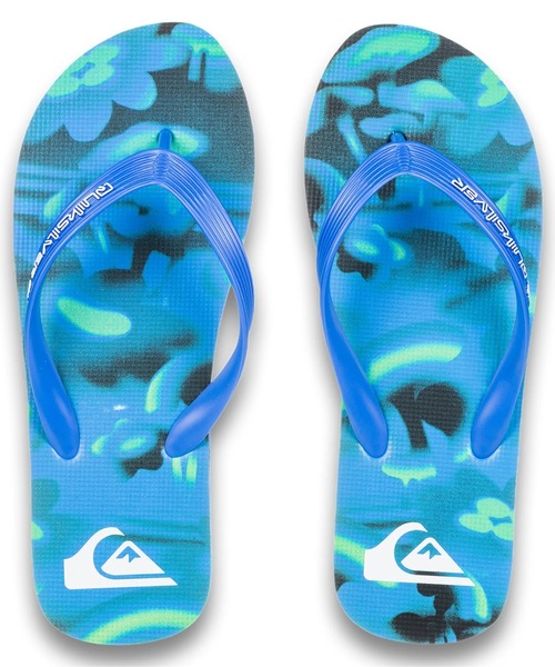 Quiksilver(クイックシルバー)の「MOLOKAI ART 25/クイックシルバー総柄ビーサン(ビーチサンダル)(サンダル・メンズ・ブラック/ベージュ/オフホワイト/ブルー・28cm/27cm/26cm/25cm)」の15枚目の写真