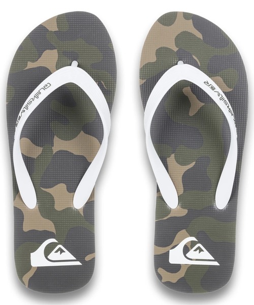 Quiksilver(クイックシルバー)の「MOLOKAI ART 25/クイックシルバー総柄ビーサン(ビーチサンダル)(サンダル・メンズ・ブラック/ベージュ/オフホワイト/ブルー・28cm/27cm/26cm/25cm)」の13枚目の写真