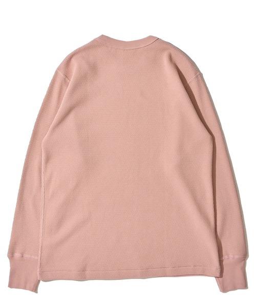 Healthknit(ヘルスニット)の「【Healthknit】Thermal King Raschel Honeycomd Crewneck L/S / ハニカム クルーネック ロングスリーブTシャツ(Tシャツ/カットソー・メンズ・チャコールグレー/ナチュラル/ピンク・MEDIUM/LARGE/X-LARGE)」の10枚目の写真