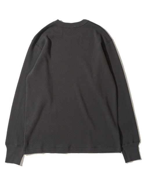 Healthknit(ヘルスニット)の「【Healthknit】Thermal King Raschel Honeycomd Crewneck L/S / ハニカム クルーネック ロングスリーブTシャツ(Tシャツ/カットソー・メンズ・チャコールグレー/ナチュラル/ピンク・MEDIUM/LARGE/X-LARGE)」の6枚目の写真