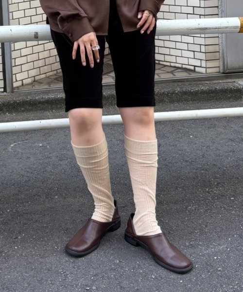 FUULLY STUDIO(フーリィーステューディオ)の「スクエアローファー(ローファー・レディース・ブラウン/ブラック・SMALL/MEDIUM/LARGE)」の13枚目の写真