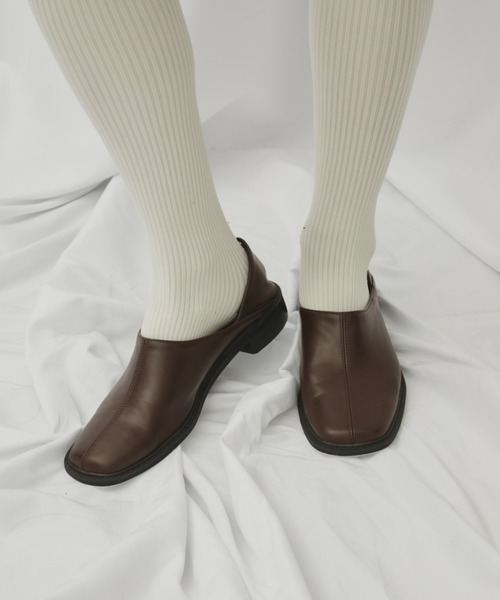 FUULLY STUDIO(フーリィーステューディオ)の「スクエアローファー(ローファー・レディース・ブラウン/ブラック・SMALL/MEDIUM/LARGE)」の22枚目の写真