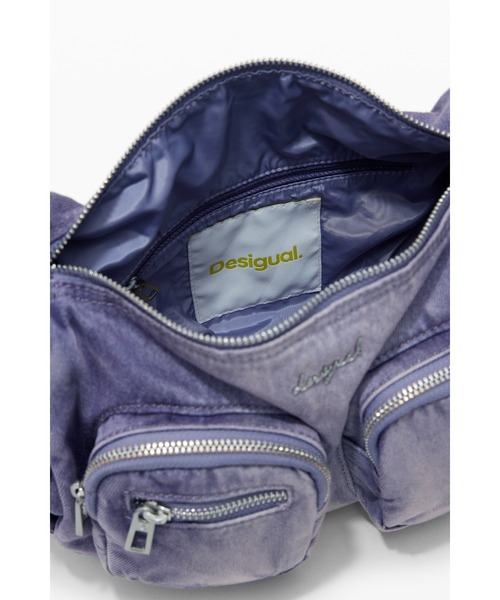 Desigual（デシグアル）の「ヴィンテージ加工マルチポケットショルダーバッグ（ハンドバッグ・レディース・レッド・FREE）」の4枚目の写真
